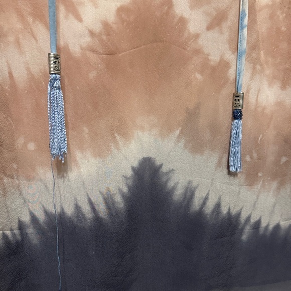 Hale Bob Blue and Brown Tie-Dye Tunic - Picture 5 of 7